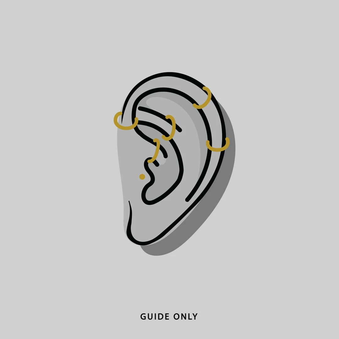 CLASSICS MOONLIGHT. Opal Moon Clicker Ring - Gold Earrings 3 CLASSICS MOONLIGHT. Opal Moon Clicker Ring - Gold Earrings