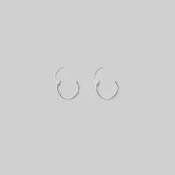 CLASSICS Earrings Small Silver Hoops - 8mm