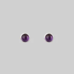 CLASSICS MAGICK. Amethyst Earrings - 4mm