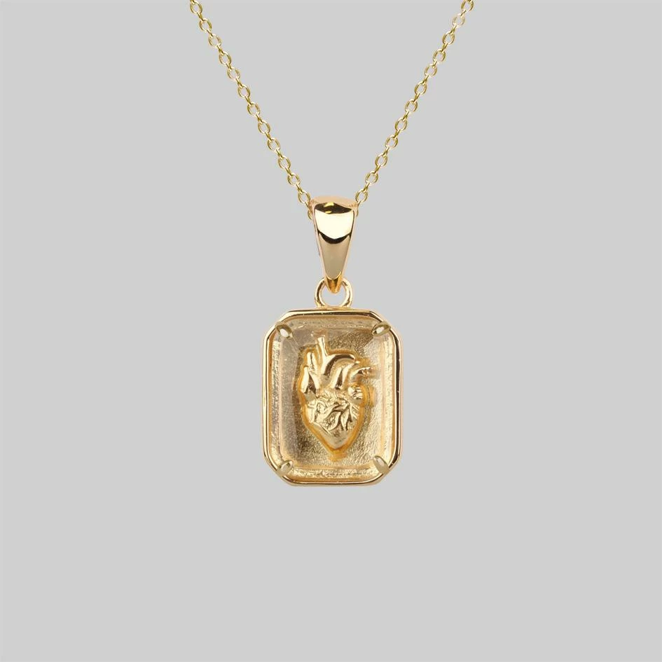 CLASSICS Necklaces & Chains HEART KEEPER. Anatomical Heart Under Glass Necklace - Gold 1 CLASSICS Necklaces & Chains HEART KEEPER. Anatomical Heart Under Glass Necklace - Gold