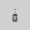 CLASSICS HEART KEEPER. Anatomical Heart Under Glass Necklace - Silver Necklaces & Chains
