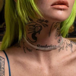 CLASSICS SOLACE. Wide Curb Chain Choker - Silver Necklaces & Chains