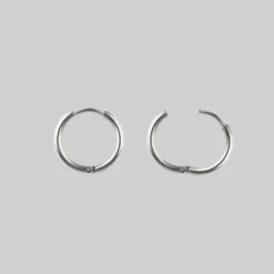 CLASSICS AYSU. Mini Moon Hoop Earrings - Silver