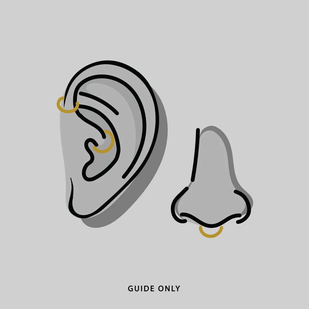 CLASSICS Earrings MOONDANCE. Moon Silver Clicker Ring - Septum 5 CLASSICS Earrings MOONDANCE. Moon Silver Clicker Ring - Septum