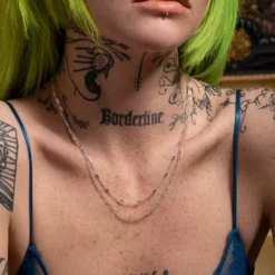 CLASSICS PURITY. Delicate Double Chain Necklace - Silver Necklaces & Chains