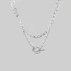 CLASSICS ETERNAL. Double Wrap T-Bar Necklace - Silver Necklaces & Chains