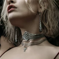 CLASSICS FAITH. Gemstone Drop Earrings - Silver