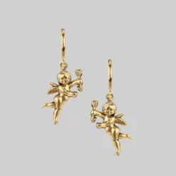 CLASSICS DAY DREAMER. Cherub Hoop Earrings - Gold