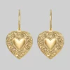 CLASSICS LOVE STRUCK. Heart Hoop Earrings - Gold