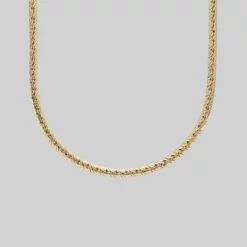 SS22 Necklaces & Chains HONEY. Simple Herringbone Layering Chain - Gold