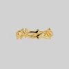 SS22 REVIVAL. Thorn Band Ring - Gold