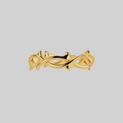 SS22 REVIVAL. Thorn Band Ring - Gold