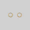 CLASSICS Simple Gold Clicker Hoop Earrings - 10mm
