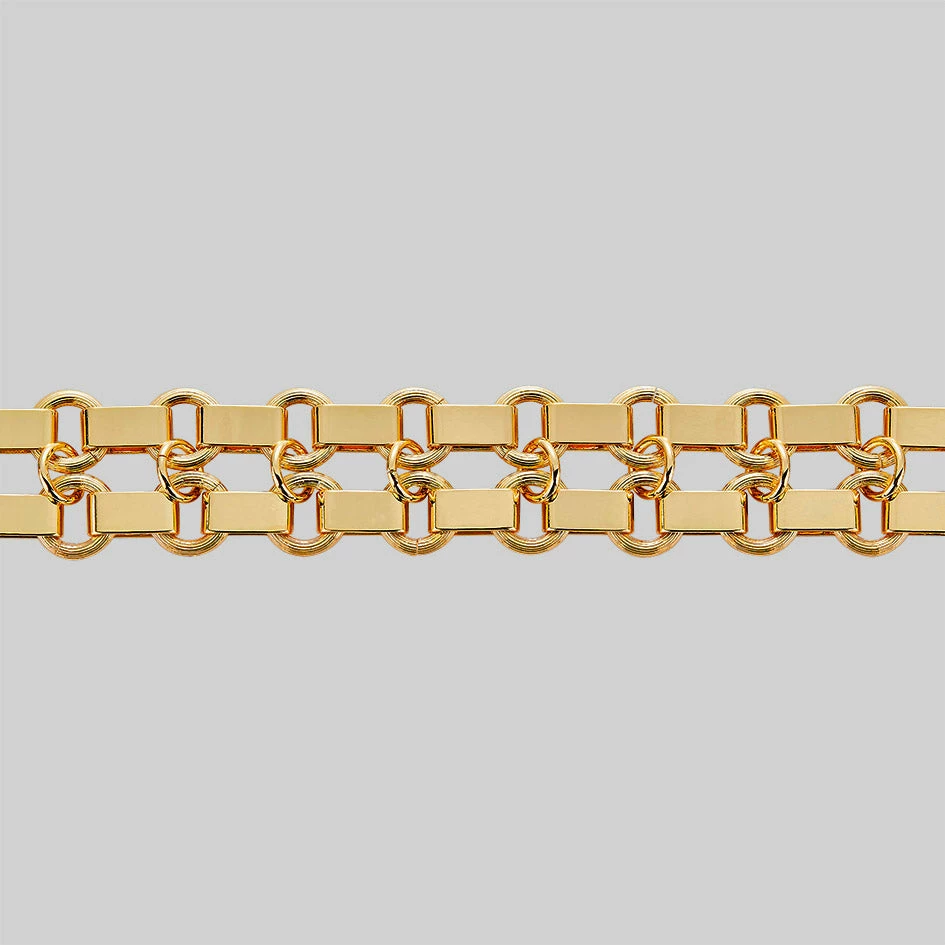 SS22 ANARCHY. Wide Chain Choker - Gold 1 SS22 ANARCHY. Wide Chain Choker - Gold