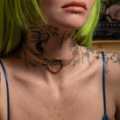 CLASSICS Necklaces & Chains PARADOX. Oversized Ring Chain Choker - Gold