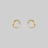 CLASSICS TWILIGHT. Moon Crescent & Star Earrings - Gold