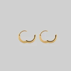 CLASSICS Simple Gold Clicker Hoop Earrings - 12mm