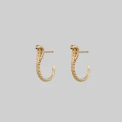 CLASSICS OPHIDIA. Mini Serpent Earrings - Gold