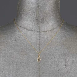 CLASSICS Necklaces & Chains DIVINITY. Garnet Snake Gold Necklace