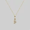 CLASSICS Necklaces & Chains DIVINITY. Garnet Snake Gold Necklace
