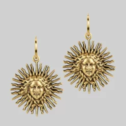 End Of Line SOL INVICTUS. Sun Goddess Earrings - Gold
