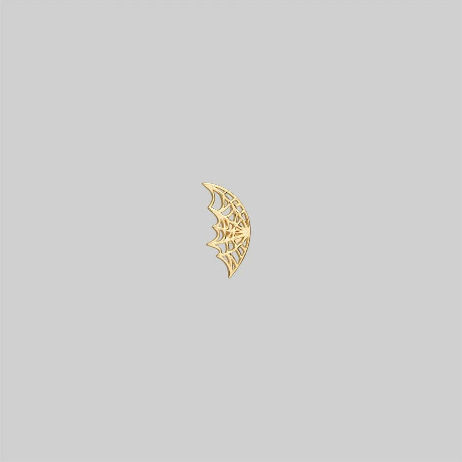 CLASSICS NARCISSA. Gold Web Stud Earring - Tragus Earrings 1 CLASSICS NARCISSA. Gold Web Stud Earring - Tragus Earrings