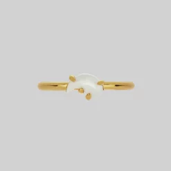 SS22 Yin & Yang Gemstone Rings - Gold