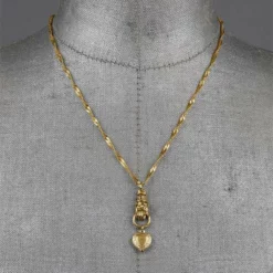 CLASSICS ALL OF ME. Hand Grasping Heart Necklace - Gold Necklaces & Chains