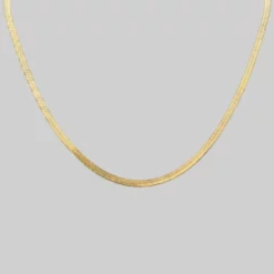 CLASSICS Necklaces & Chains The Herringbone Chain - Gold