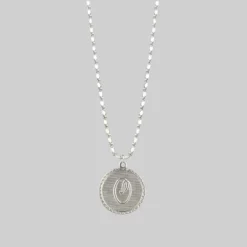 End Of Line Necklaces & Chains Initial Medallion Silver Necklace (N - Z)
