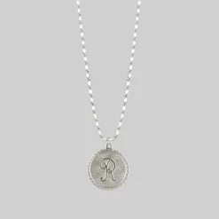 End Of Line Necklaces & Chains Initial Medallion Silver Necklace (N - Z)
