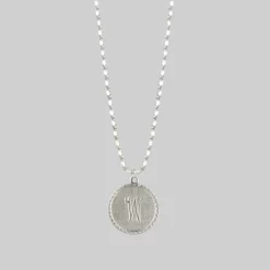 End Of Line Necklaces & Chains Initial Medallion Silver Necklace (N - Z)