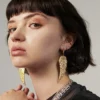 CLASSICS FALLEN SAINT. Angel Wing Hoop Earrings - Gold