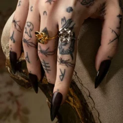 End Of Line HARMONY. Pansy Flower Ring - Silver Rings