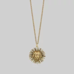 End Of Line SOL INVICTUS. Sun Goddess Necklace - Gold Necklaces & Chains