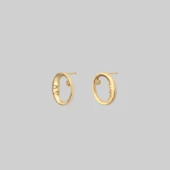 CLASSICS TWILIGHT. Moon Crescent & Star Earrings - Gold