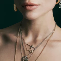 CLASSICS AMOR. Rose Stem Necklace - Silver