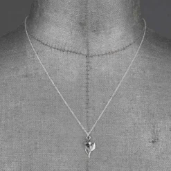 CLASSICS Necklaces & Chains REVOLT. Rose Charm Sterling Silver Necklace