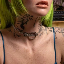 CLASSICS Necklaces & Chains PARADOX. Oversized Ring Chain Choker - Silver