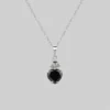 CLASSICS Necklaces & Chains The Sacred Heart Black Spinel Necklace - Silver