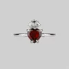 CLASSICS The Sacred Heart Garnet Ring - Silver