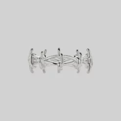 SS22 BEYOND. Barbed Wire Ring - Silver