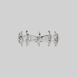 SS22 BEYOND. Barbed Wire Ring - Silver