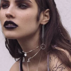 End Of Line Earrings LENA. Cartilage Ear Thread