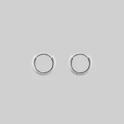 CLASSICS Simple Silver Clicker Hoop Earrings - 12mm