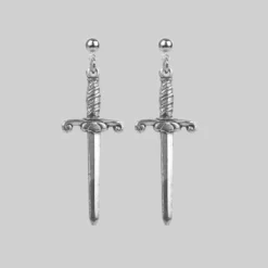 CLASSICS TRUST. Dagger Earrings - Silver