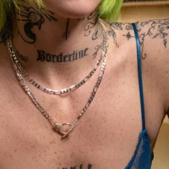 CLASSICS HARMONY. Double Wrap T-Bar Chain - Silver Necklaces & Chains