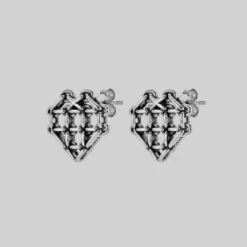 SS22 The Supreme Heart Chain Earrings - Silver 6 SS22 The Supreme Heart Chain Earrings - Silver