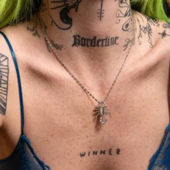 CLASSICS NOXIOUS. Scorpion Charm Necklace - Silver