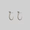 CLASSICS OPHIDIA. Mini Serpent Earrings - Silver